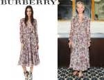 Maggie Gyllenhaal's Burberry Prorsum Victorian Print Washed 